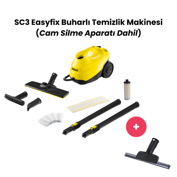 Karcher SC 3 Easyfix Buharlı Temizlik Makinesi & Cam Temizleme Aparatı