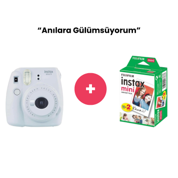 Anılara Gülümsüyorum (Instax Mini 9 + Instax 10'lu Film)