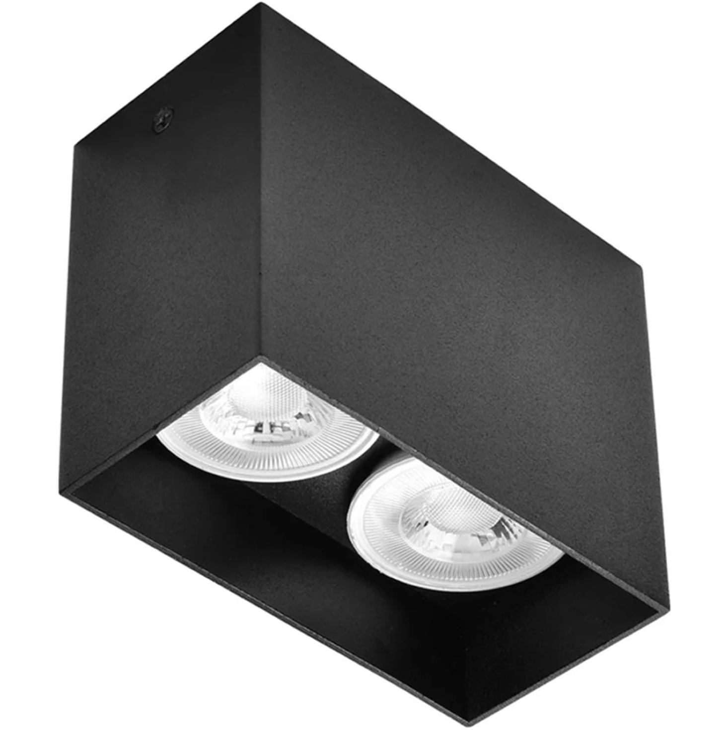 Sıva Üstü Kare Led Spot Armatür 6x12x10 Cm Siyah - Siyah