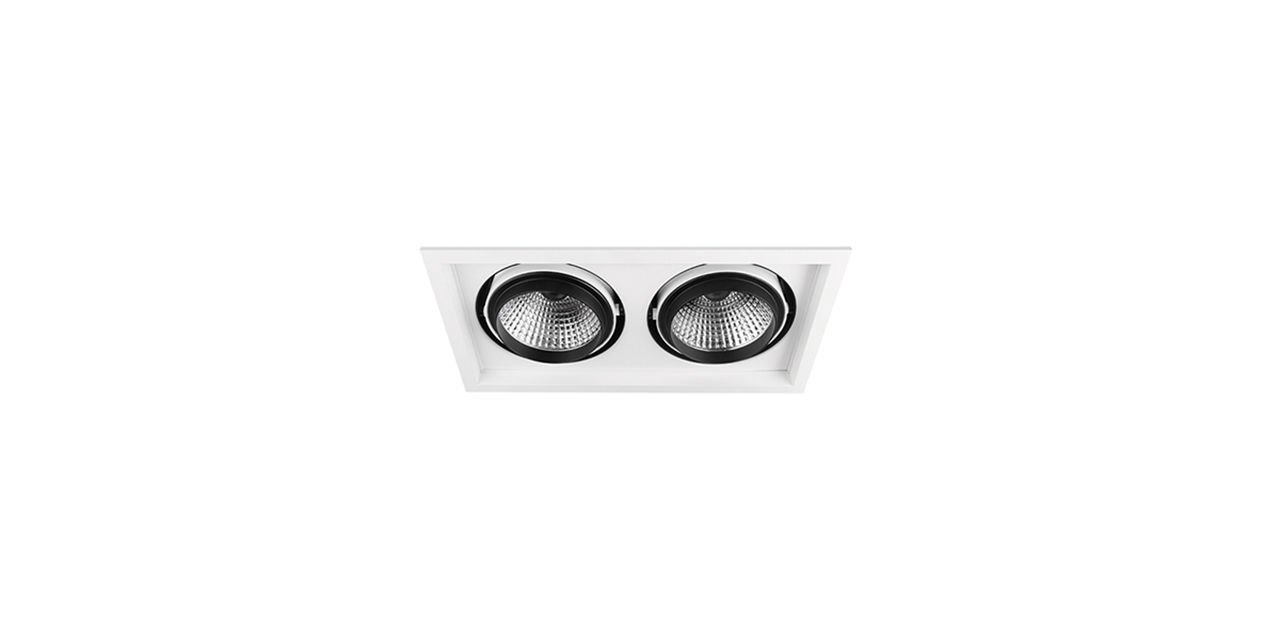 Goya 2x30 Watt Samsung Ledli Kare Cob Led Spot Mağaza Armatürü GY 3042-30