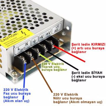 Cata 7W 10 Çipli İç Mekan Şerit Led Aydınlatma Mavi Işık CT-4484