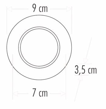 Cata Başak 8 Watt Yuvarlak Led Spot Armatür ct-5260