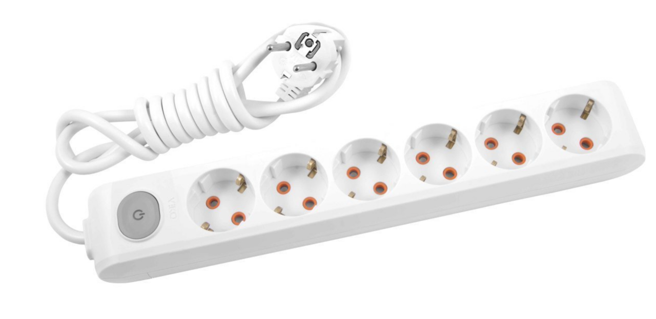 Viko Multi-led Altılı 5 Mt Anahtarlı Grup Priz Topraklı Çocuk Korumalı 90117605