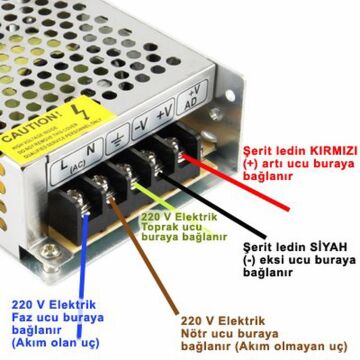 Noas 12 Volt İç Mekan 240 Ledli 2835 Çipli Şerit Led Günışığı YL35-2402