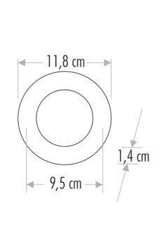 Noas 18 Watt Led Panel Aydınlatma Alüminyum Siyah Kasa Natural Işık YL10-1801-S