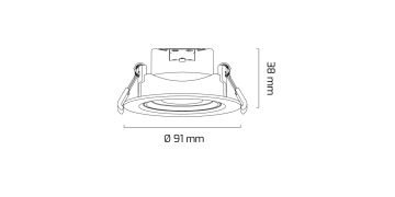 Goya 5 Watt Yuvarlak SMD Ledli Spot Armatür GY 1720