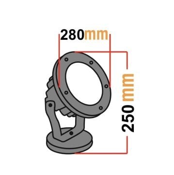 Led Ağaç Bahçe ve Peyzaj Aydınlatma Armatürü 54 Watt