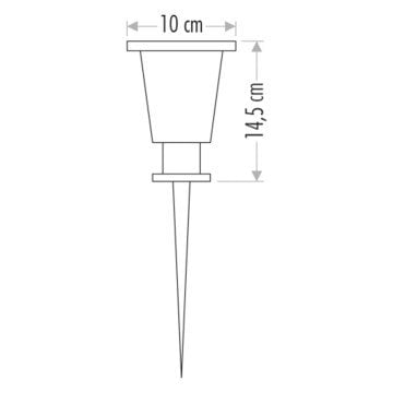 Cata 15 Watt Kazıklı Led Bahçe Aydınlatma Armatürü CT-7304