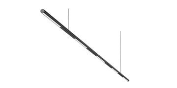 Goya 25 Watt Samsung Ledli Dekoratif Sarkıt Linear Armatür 180CM GY 8012-2 6500K (Beyaz Işık) - Metalik Gri (Eloksal) - Askısız