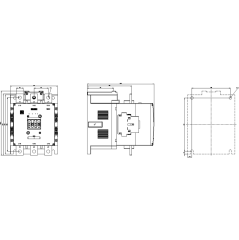 Siemens 500A 250kW AC/DC Sirius Kontaktör 3RT1076-6AP36