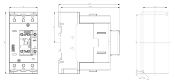 Siemens 80A 37kW 1NO+1NC Sirius Kontaktör 3RT2045-1AP00