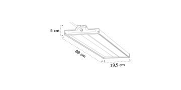 Goya 145 Watt Yüksek Tavan Led Fabrika Depo Aydınlatma Armatürü GY 4323-145