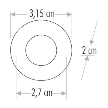 Cata 1,5W Yıldız Gömme Spot Aydınlatma Armatürü Beyaz Kasa ct-5270