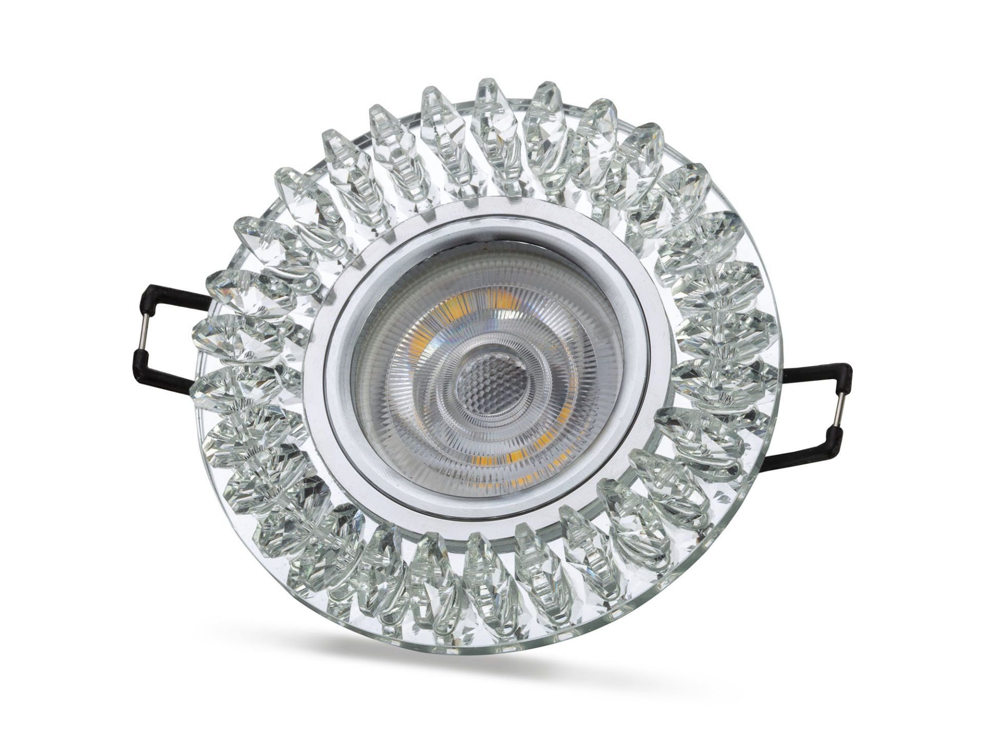 Noas Troya 4000K Led Çerçeveli Dekoratif Kristal Cam Spot Kasası YL65-1727 - Ampul Hariç