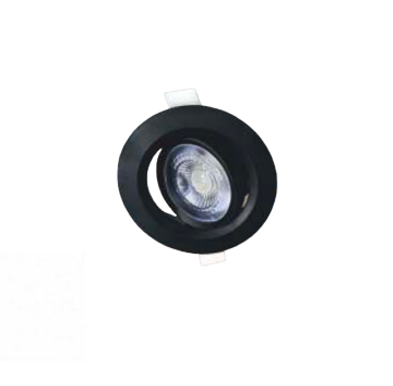 Cata 6W Akik Yuvarlak Led Spot Aydınlatma Armatürü Siyah Kasa ct-5200 3200K (Gün Işığı)
