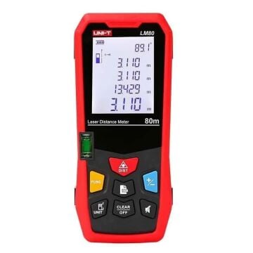 Unit Lm80 Su Terazili Lazer Mesafe Ölçer Lazermetre 80m