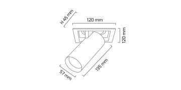 Goya 14 Watt Samsung Ledli Yuvarlak Cob Led Spot Mağaza Armatürü GY 3151-14