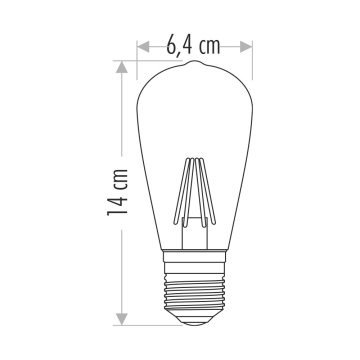 Cata Uzun Flament 4 Watt Rustik Led Ampul CT-4350