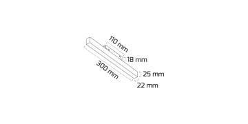 Goya 12 W Magnet Linear Ray Armatür Aydınlatma 30CM GY 2050-30