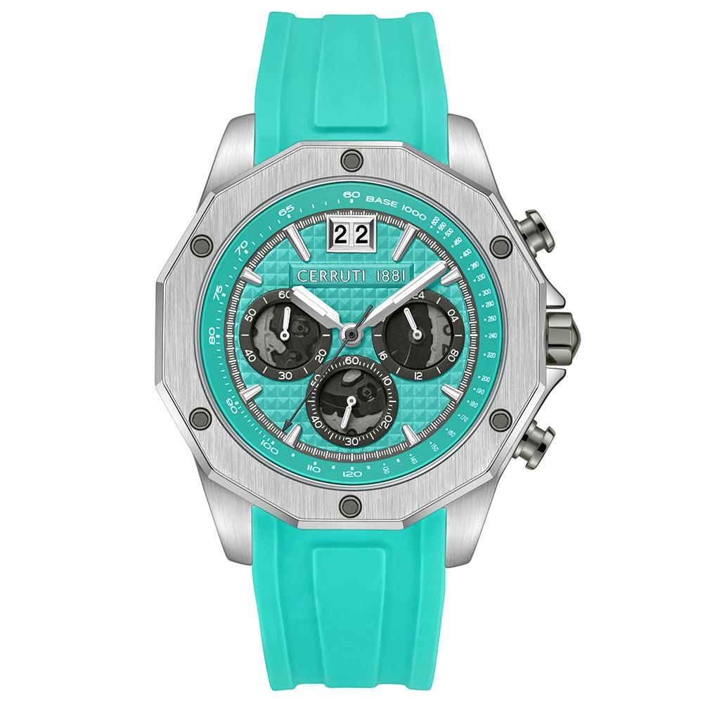 Cerruti 1881 CIWGO0019103 Quartz Silikon Yeşil 44 mm Erkek Kol Saati