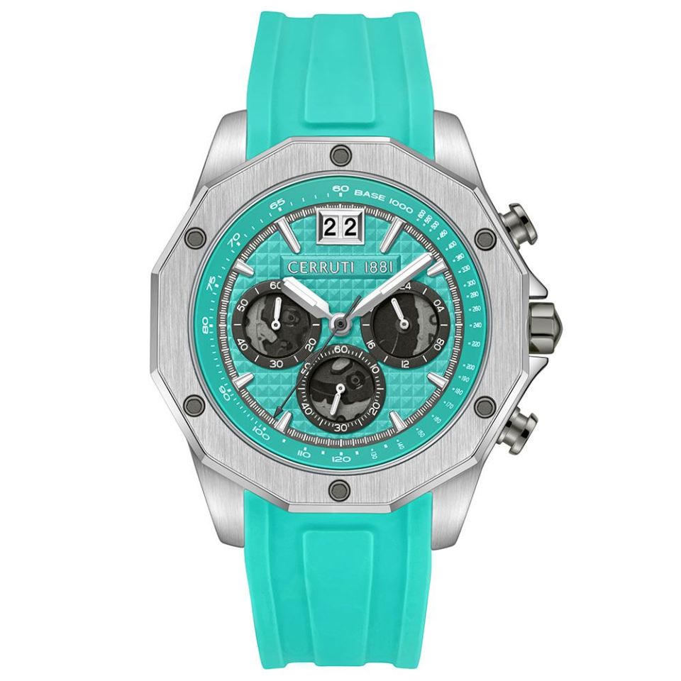 Cerruti 1881 CIWGO0019103 Quartz Silikon Yeşil 44 mm Erkek Kol Saati