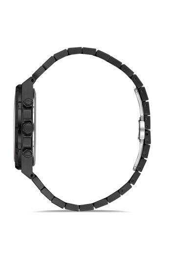 Ferro Quartz Çelik Siyah 42 mm Fonksiyonları Aktif Erkek Kol Saati