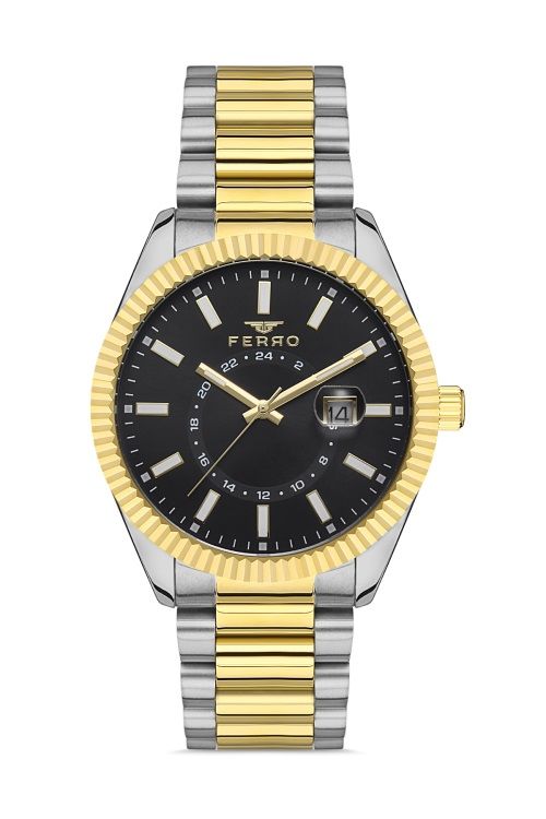 Ferro F11288A-D2 43 mm Gold Erkek Kol Saati