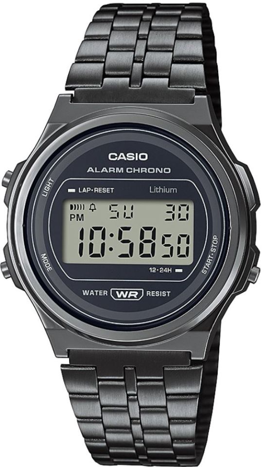 Casio A171WEGG-1ADF 37 mm Çelik Kronolu Kadın Kol Saati