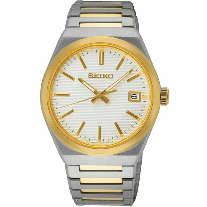 Seiko SUR558P1 Quartz Çelik Altın/Gri 39 mm Erkek Kol Saati