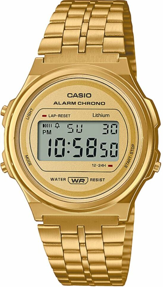 Casio A171WEG-9ADF 37 mm Çelik Kronolu Kadın Kol Saati