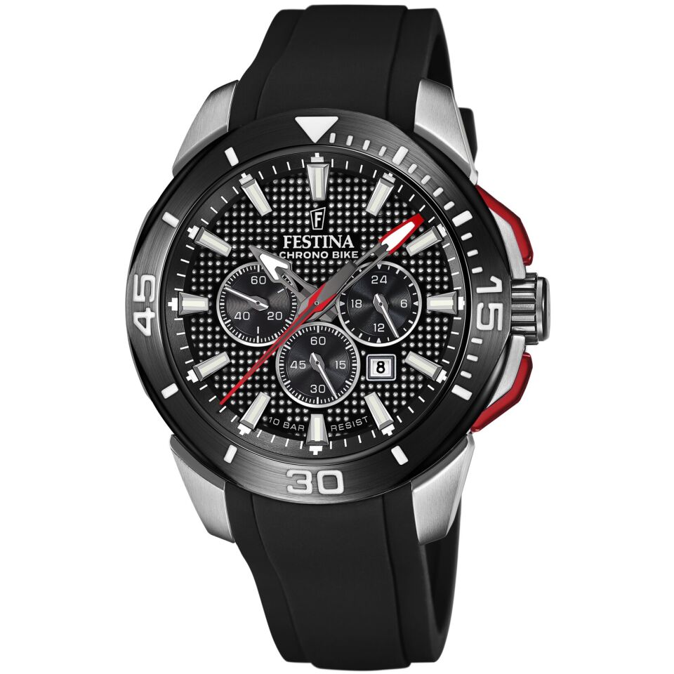 Festina F20642/4 Quartz Silikon Siyah 10 ATM 47 mm Erkek Kol Saati