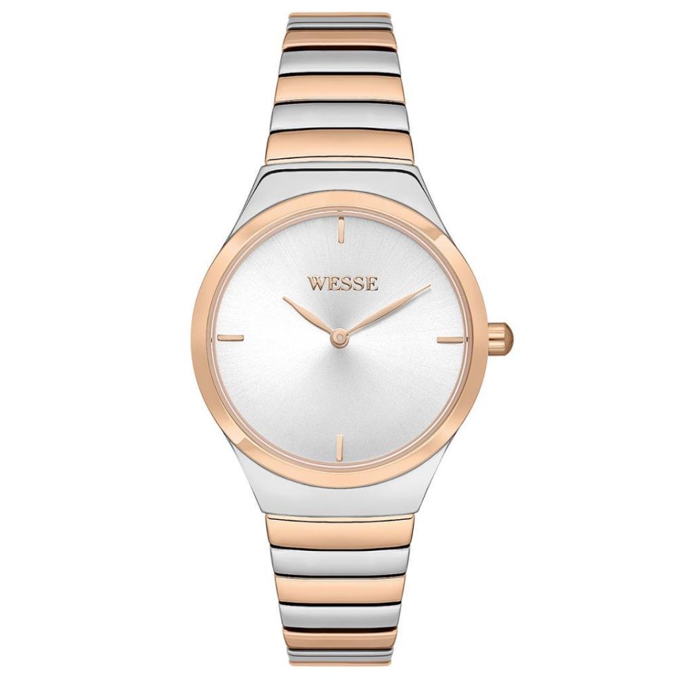 Wesse WWL303104 Quartz Çelik Rose/Gri 34 mm Kadın Kol Saati