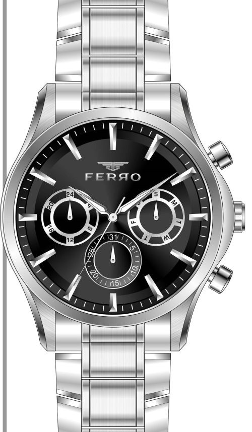 Ferro Gumus Celik Kordon Erkek Kol Saati FM31367A-A2