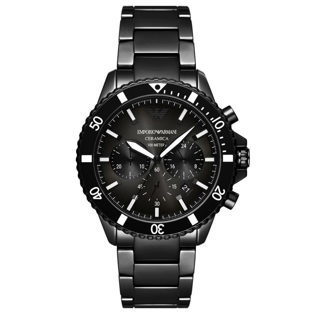 Emporio Armani AR70010 Quartz Seramik Siyah 43 mm Erkek Kol Saati