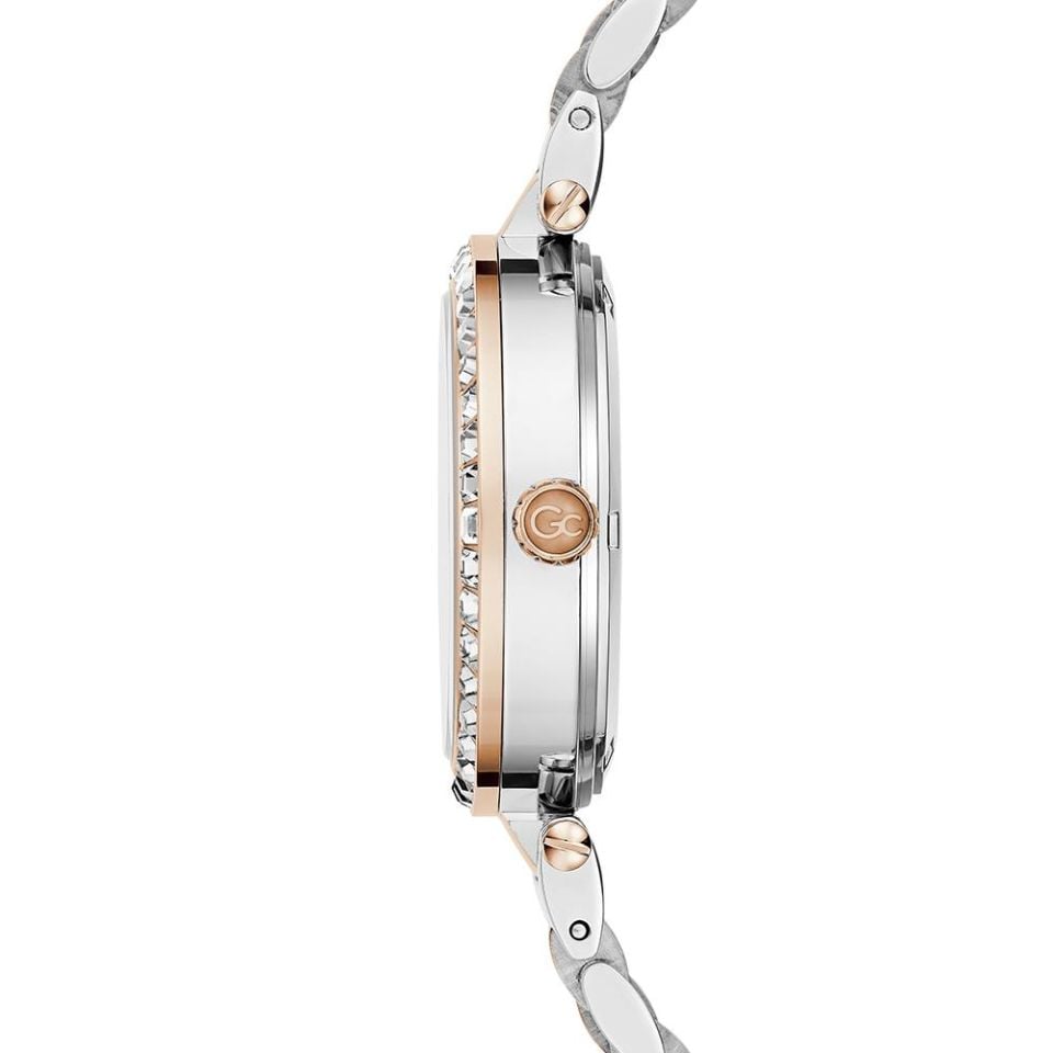 Gc GCZ01014L1MF Quartz Çelik Rose Gold/Gri 34 mm Kadın Kol Saati