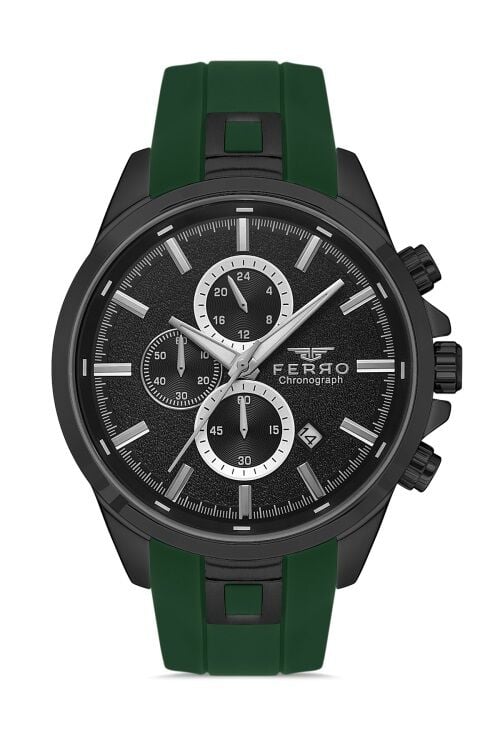 Ferro Yeşil Silikon Kordon Erkek Kol Saati FM31380D-ZF2