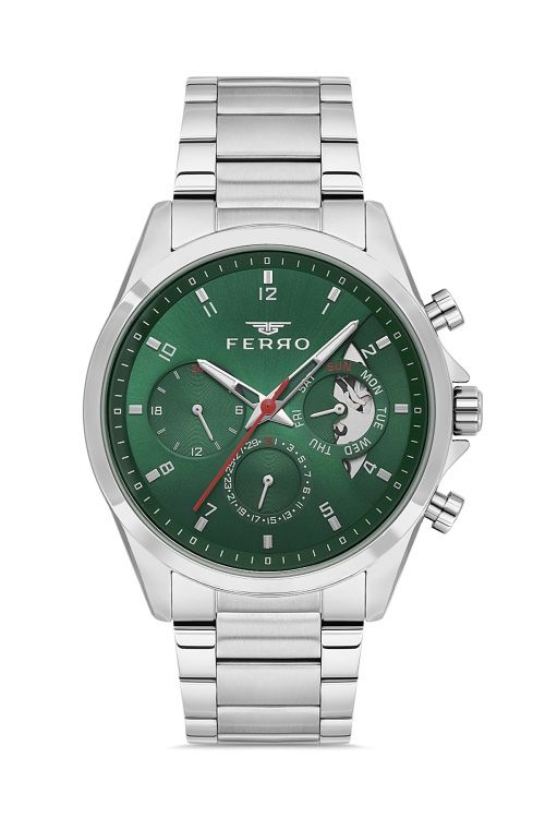 Ferro Gümüş Çelik Kordon Erkek Kol Saati FM11460AWT-A6