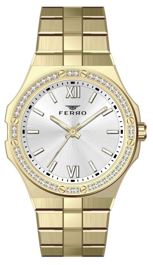 Ferro FL21358A-B 34 mm Altın Kadın Kol Saati