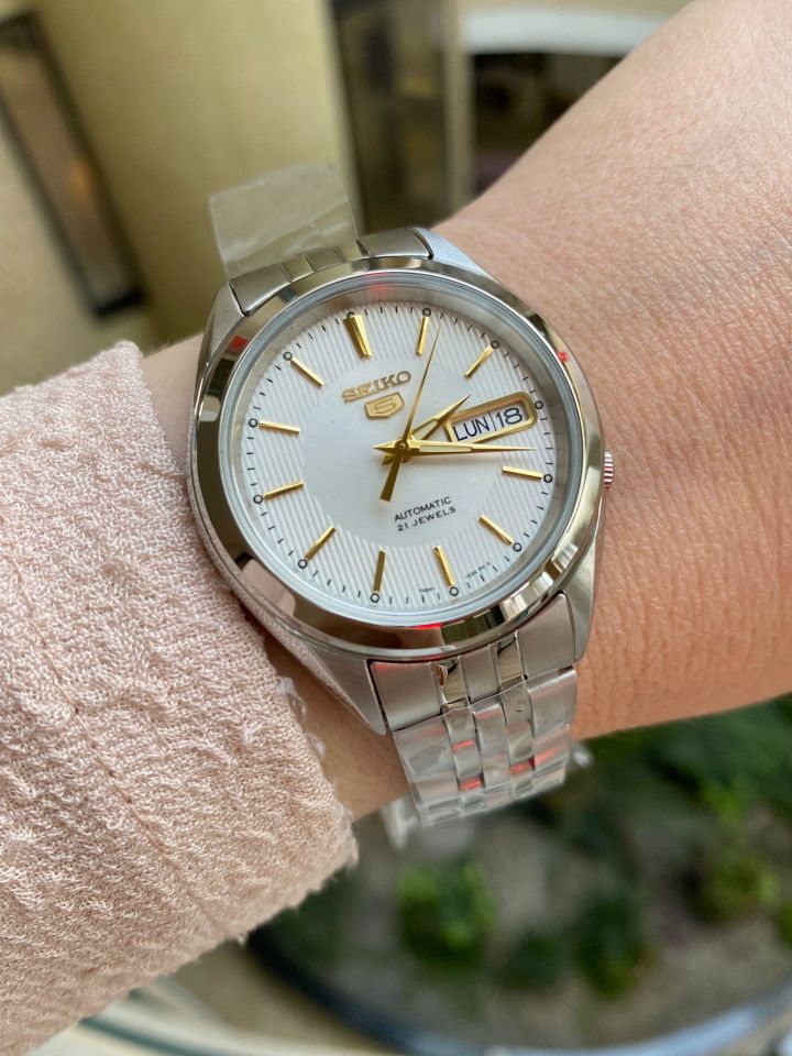 Seiko 5 SNKL17K1 Otomatik Çelik Gri Beyaz Kadran 5 ATM Erkek Kol Sati