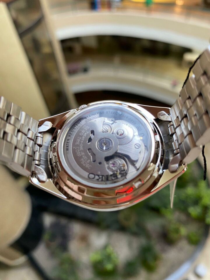 Seiko 5 SNKL17K1 Otomatik Çelik Gri Beyaz Kadran 5 ATM Erkek Kol Sati