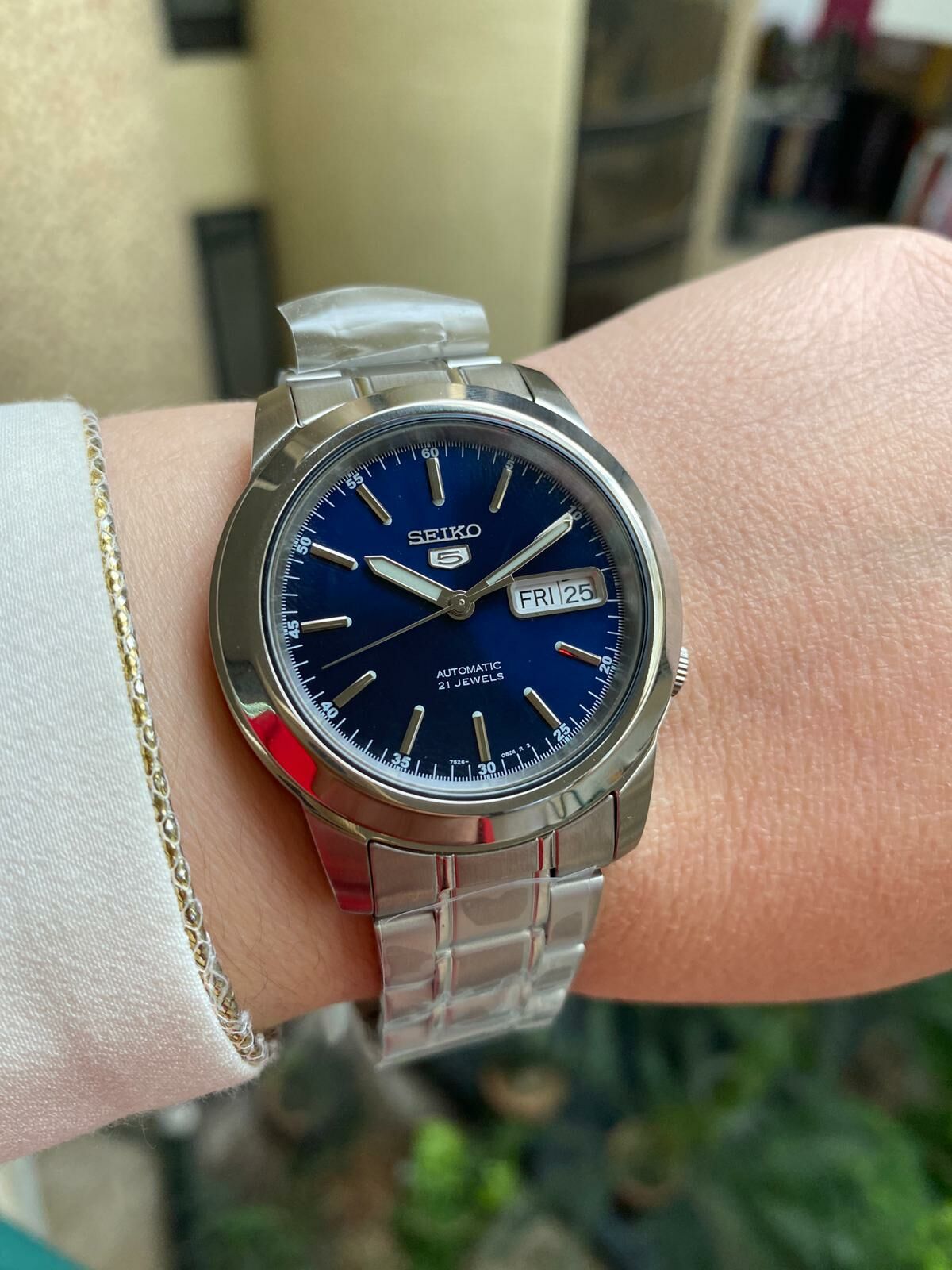 Seiko 5 SNKE51K1 Otomatik Çelik Gri Lacivert Kadran 39 mm Erkek Kol Saati