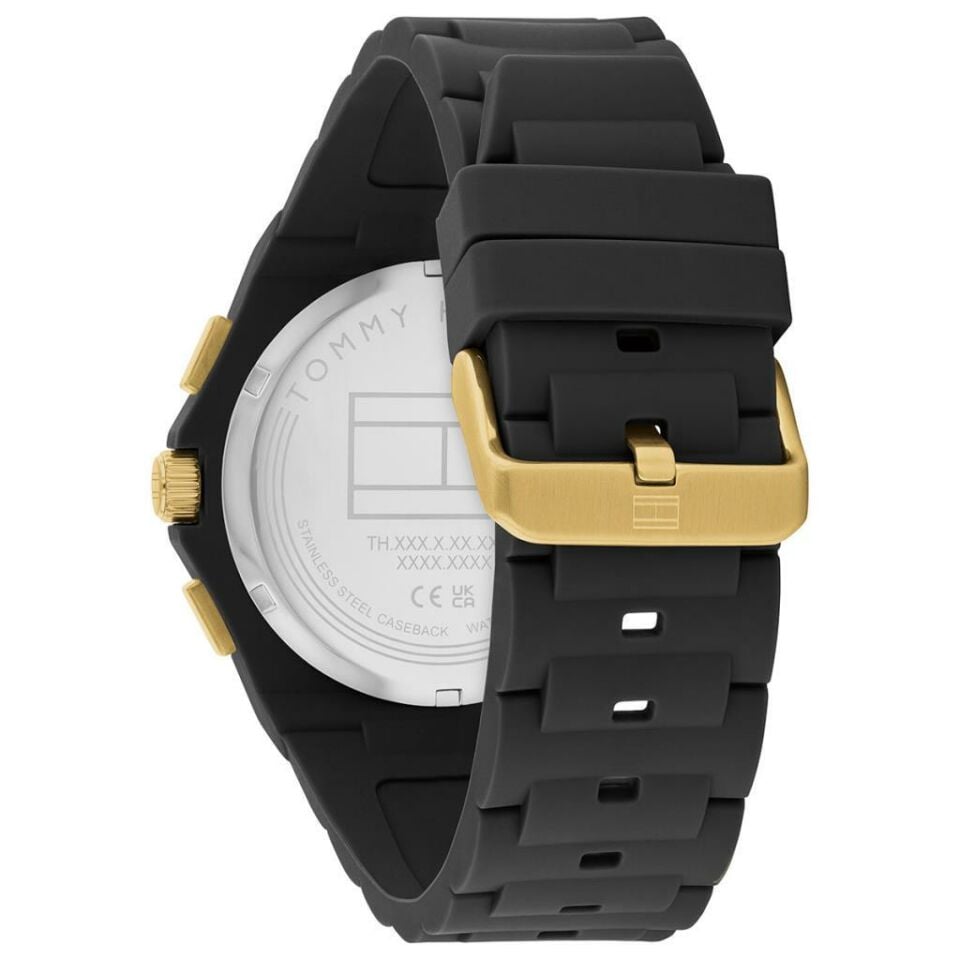 Tommy Hilfiger TH1792120 Quartz Silikon Siyah 44 mm Erkek Kol Saati
