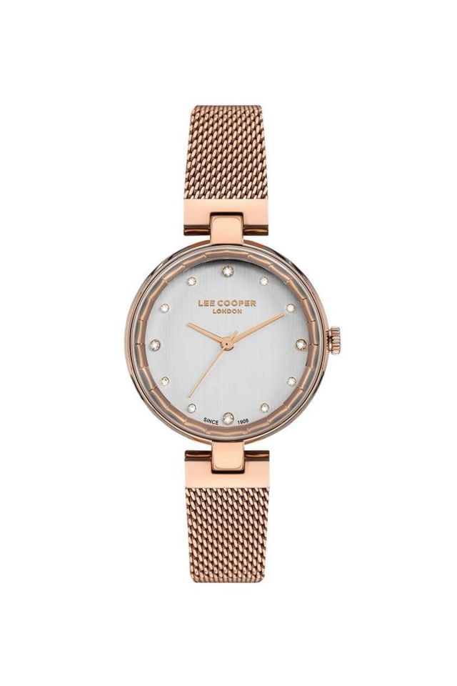 Lee Cooper Lc07246.430 Quartz Hasır Rose Gri Kadran 34 mm Kadın Kol Saati