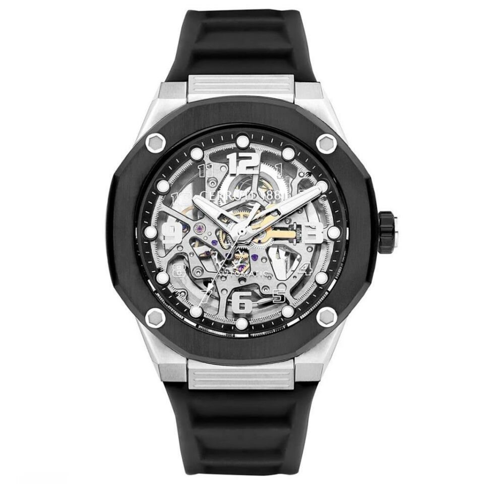 Cerruti 1881 CIWGR2223906 Otomatik Silikon Siyah 45 mm Erkek Kol Saati