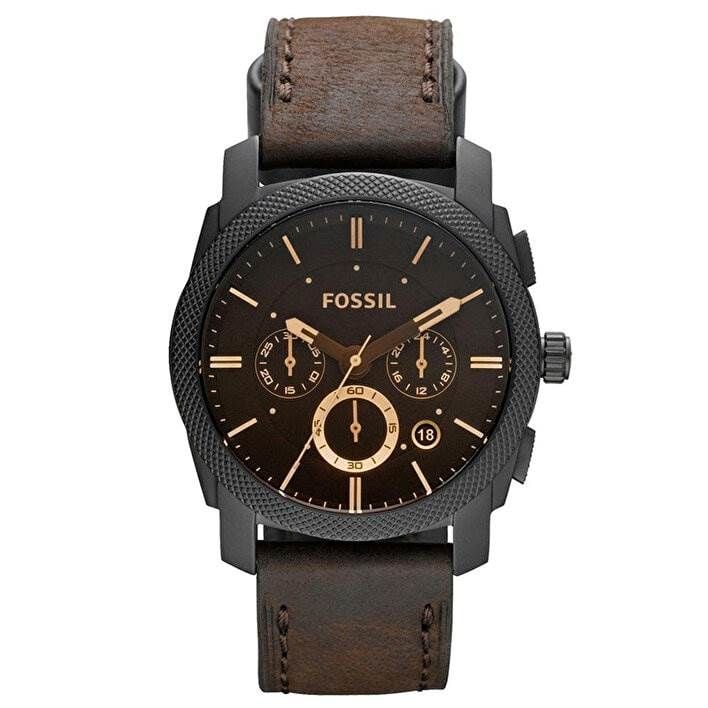 Fossil FS4656 Quartz Deri Kahverengi 42 mm Erkek Kol Saati