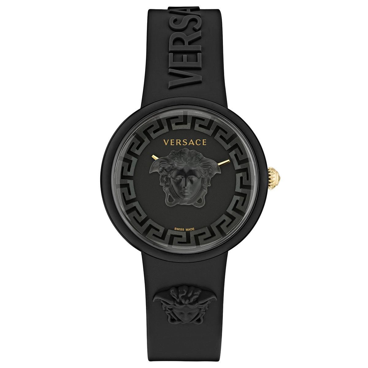 Versace VRSCVE6G00223 Quartz Swiss Made Silikon Siyah 39 mm Kadın Kol Saati