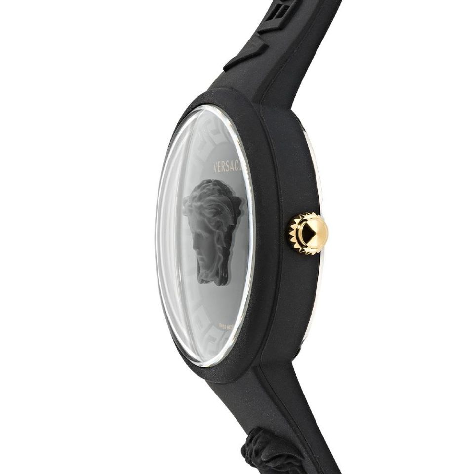 Versace VRSCVE6G00223 Quartz Swiss Made Silikon Siyah 39 mm Kadın Kol Saati
