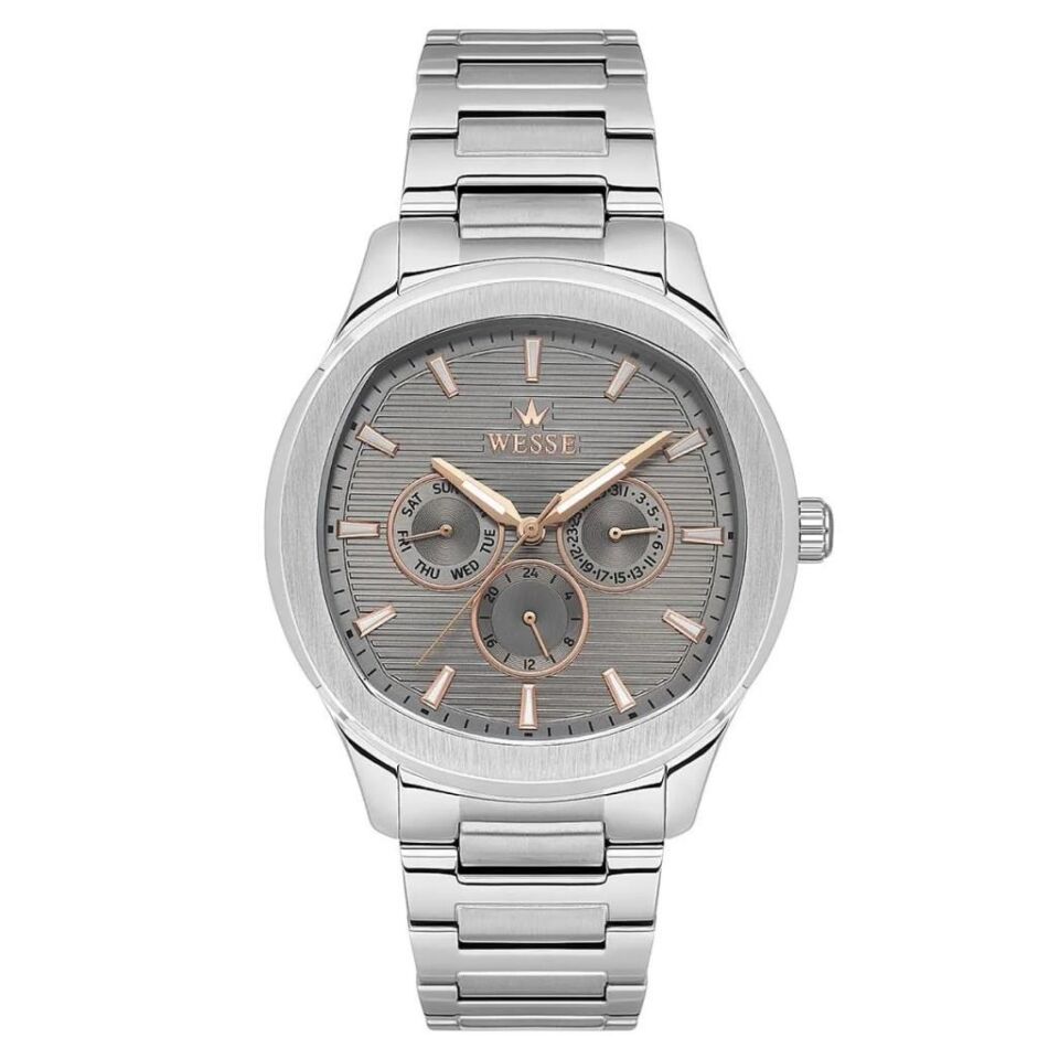 Wesse WWG402905 Quartz Çelik Gri 44 mm Erkek Kol Saati