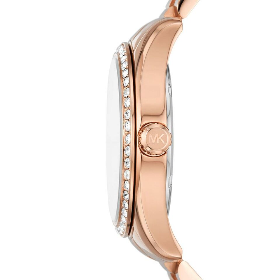 Michael Kors MK1088SET Quartz Rose Sedef Kadran 10 ATM 38 mm Kadın Kol Saati Bileklik ve Küpe Seti