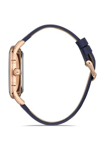 Ferro F11182B-T Lacivert Deri Kordon 43 mm Erkek Kol Saati